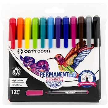 Popisovač Centropen 2896 Pernament Creative sada 12ks