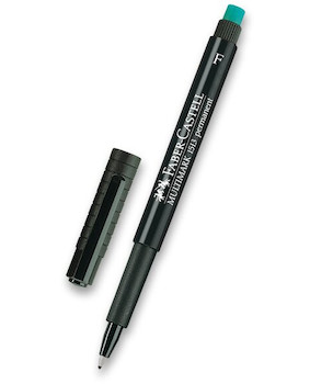 Popisovač Faber-Castell F černý