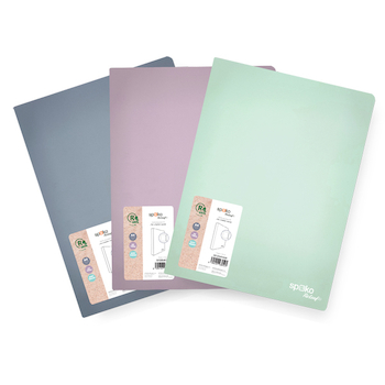 Pořadač čtyřkroužkový plastový ReLeaf šedý