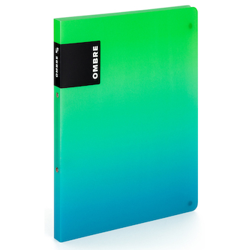 Pořadač dvoukroužkový PP OMBRE zelený