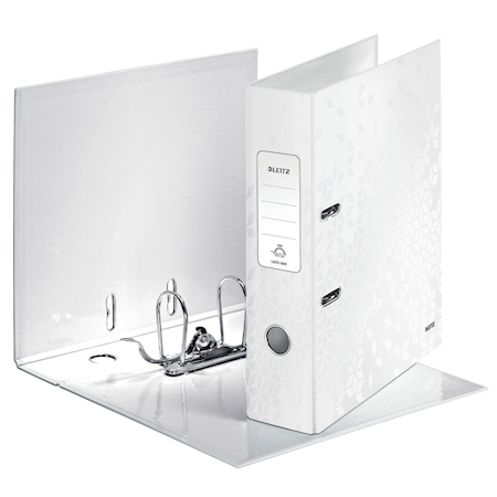 Pořadač pákový 8cm Leitz 180° WOW bílý