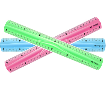 Pravítko 30 cm Keyroad barevné ohebné