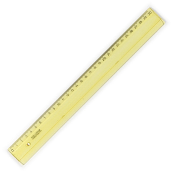 Pravítko 30 cm žluté