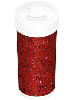 Pudr glitterový červený 20g