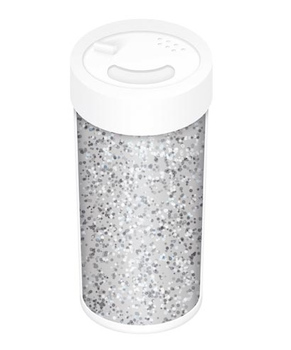 Pudr glitterový stříbrný 20g