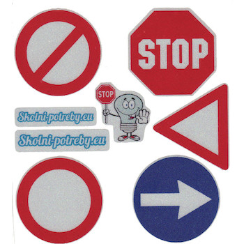 Reflexní samolepky Dopravní značky