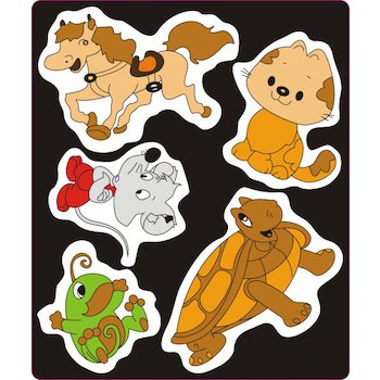 Reflexní samolepky Zvířátka kůň