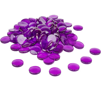 Sada 100 počítacích kamínků pr. 20 mm fialové