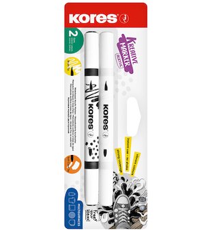 Sada akrylových popisovačů Kores Kreative Marker 2 barvy