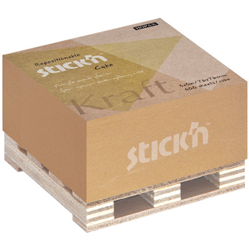 Samolepicí bloček Stick&#039;n Kraft na paletce 76x76mm