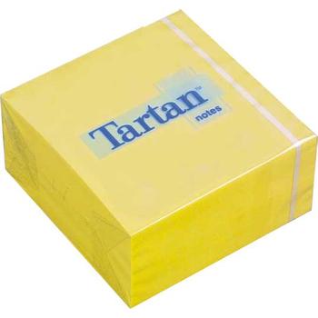 Samolepicí blok Tartan 76x76mm žlutý 400ks