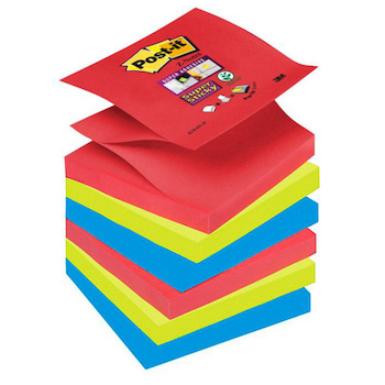 Samolepicí bloky R-330 6SS červená, zelená, modrá