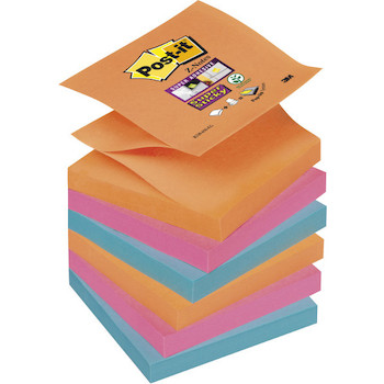 Samolepicí bloky R-330 6SS oranžová, růžová, modrá