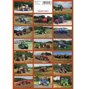 Samolepky Traktory 17x25 cm