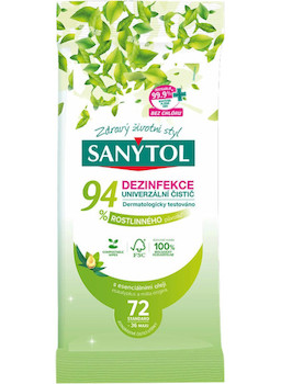 Sanytol dezinfekční čistící útěrky 72 ks