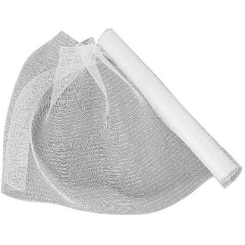 Síťka dekorační 54x457mm průhledno-stříbrná