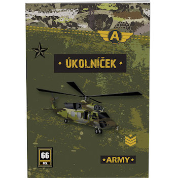 Školní deníček A6 úkolníček Army