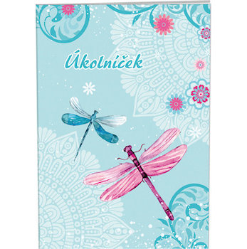 Školní deníček A6 úkolníček Dragonfly
