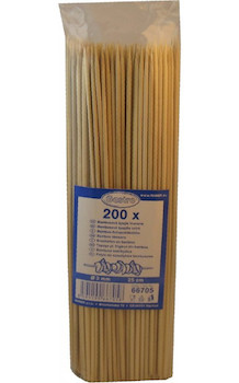 Špejle bambusové hrocené 25cm 200ks