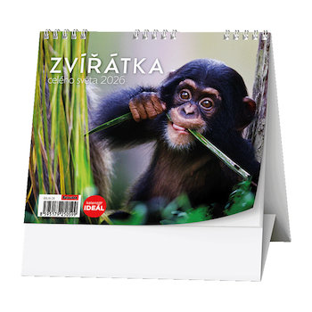 Stolní kalendář IDEÁL Zvířátka z celého světa
