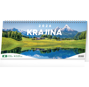 Stolní kalendář Krajina 14denní 33x14,5cm