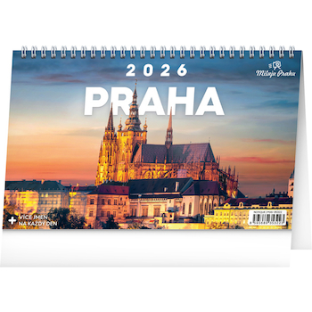Stolní kalendář Praha – Miluju Prahu 23,1×14,5cm