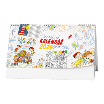 Stolní kalendář žánrový týdenní Kreativní kalendář pro děti