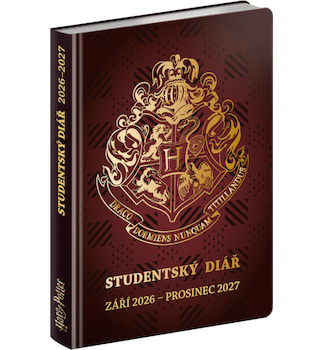Studentský diář Harry Potter (září 2026 – prosinec 2027) 9,8 x 14,5 cm