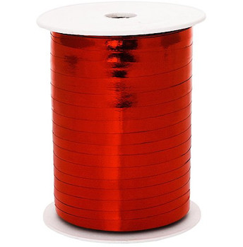 Stuha vázací lesklá 5mmx228,5m červená