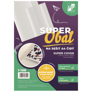 SUPEROBAL na sešit A4 čirý 10ks 