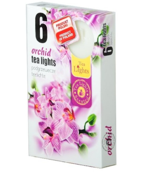 Svíčka čajová Orchid 6ks