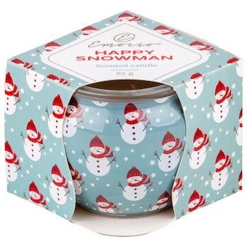 Svíčka sklo 70x62mm vonná Happy Snowman - Enchanted Sparkle