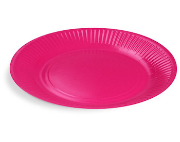 Talíř papírový fuchsia 10ks