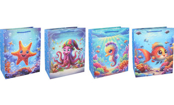 Taška papírová M 26x32x10,5cm Moře