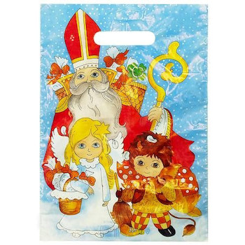 Taška PE Mikuláš, andílek a čert 24x35cm