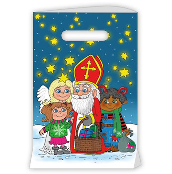 Taška PE Mikuláš noční obloha 20x30x8cm