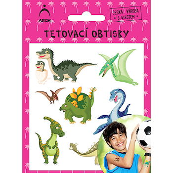 Tetovací obtisky 2542 Dino