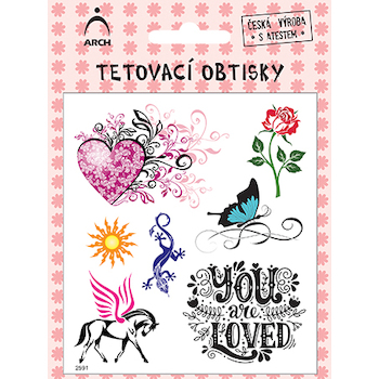 Tetovací obtisky 2591 Dívčí ornamenty