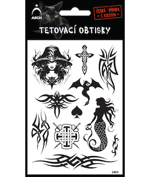 Tetovací obtisky černé fantasy