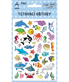 Tetovací obtisky Piko mořský svět