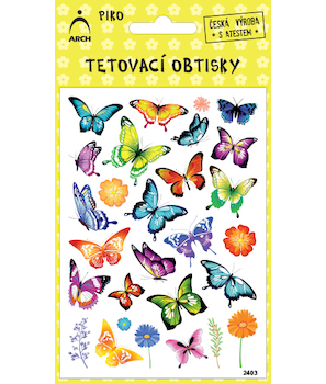 Tetovací obtisky Piko motýlci
