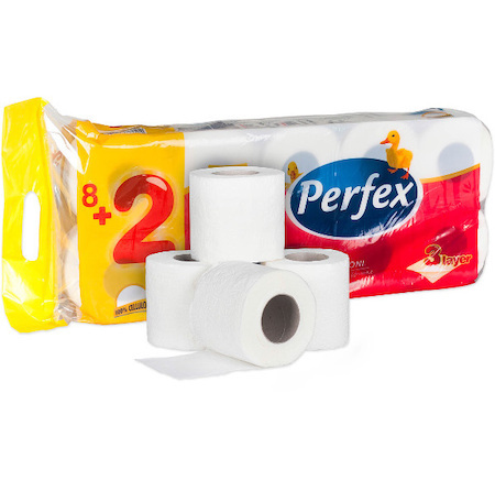 Toaletní papír Perfex 3 vrstvý 10ks