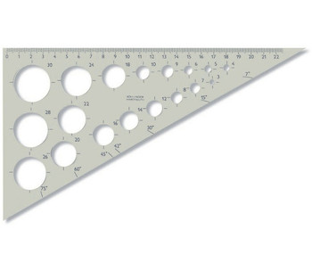 Trojúhelník 60/250 se šablonou kružnic