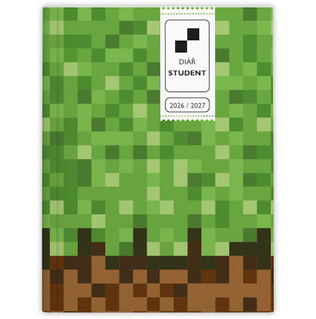 Týdenní diář školní Student V8 lamino kapesní Kostky