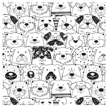 Ubrus na kreslení Pets