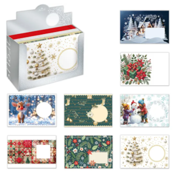 Vánoční obálka standard B6 mix