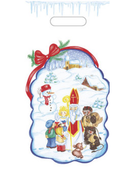 Vanoční sáček s průhmatem 40x19,5cm