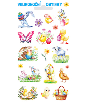 Velikonoční obtisky vodové 5501-G