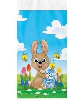 Velikonoční sáček PE zajíček 20x39x6cm 1ks