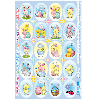 Velikonoční samolepky Glitr 520-G